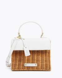 Wicker Mini Lunch Clutch