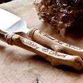 Rustic Driftwood Wedding Cake Knife & Server Set
