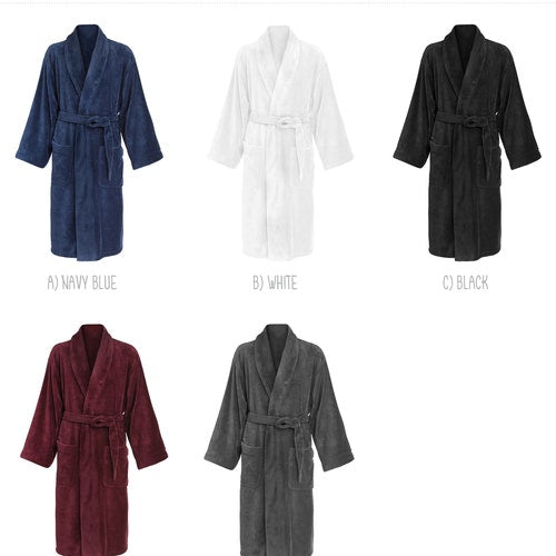 Personalized Men’s Plush Fleece Robe
