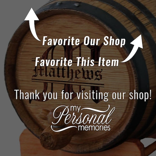 Personalized Whiskey Barrel