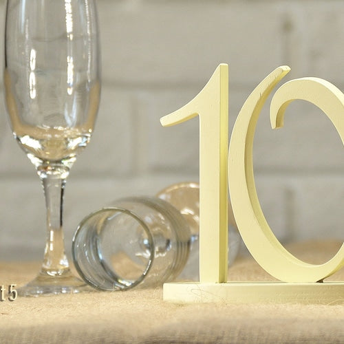 Gold Painted Wedding Table Numbers