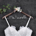 Personalized Bridesmaid & Bride Wedding Hanger – Custom Name Bridal Shower or Bachelorette Gift