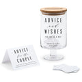 Personalized Wedding Wish Jar with Advice Cards