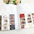 White Slip-In Wedding Photo Booth Album with Storage Box