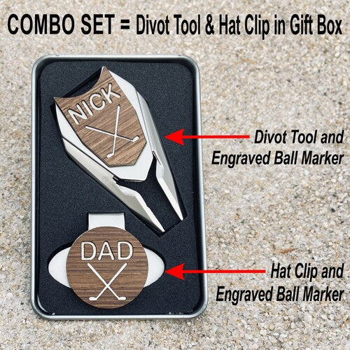 Personalized Golf Ball Marker Divot Tool
