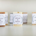 Mini Wedding Soap Favors with Custom Wraps