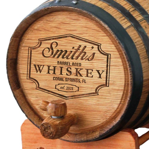 Personalized Whiskey Barrel