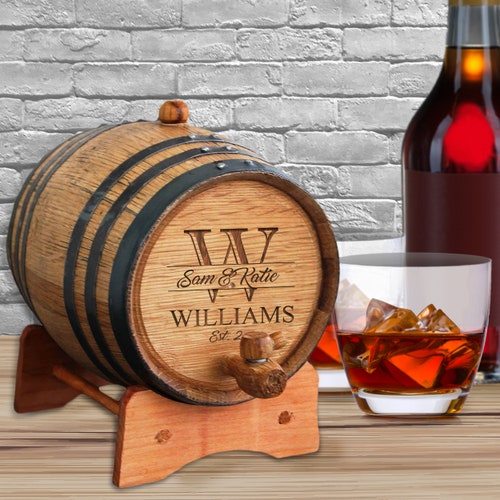 Personalized Whiskey Barrel