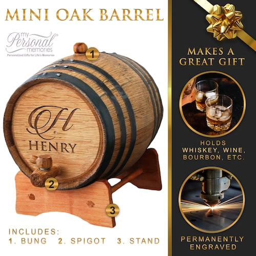 Personalized Whiskey Barrel