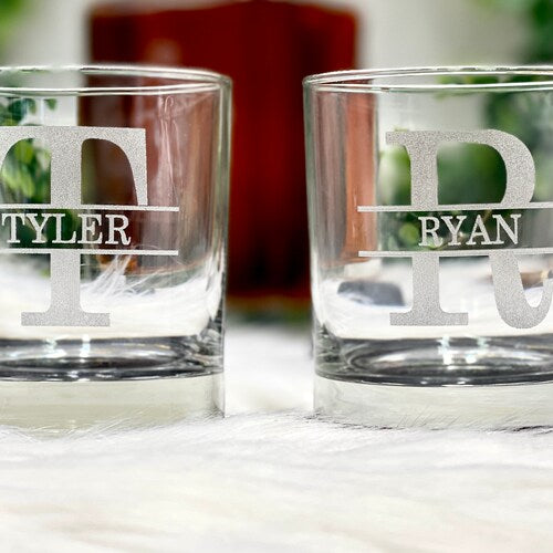 Personalized Whiskey Glasses for Groomsmen