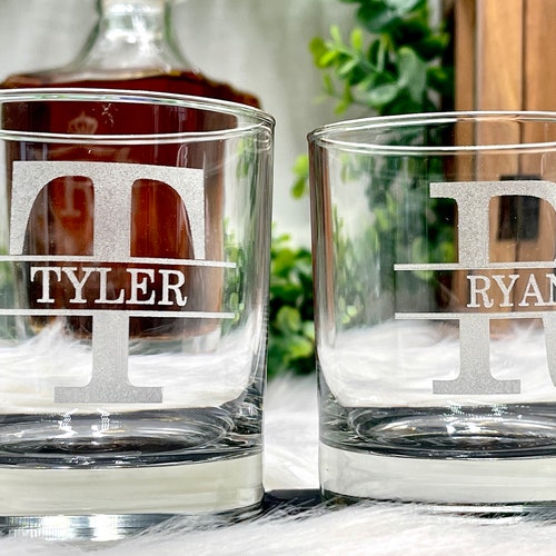 Personalized Whiskey Glasses for Groomsmen