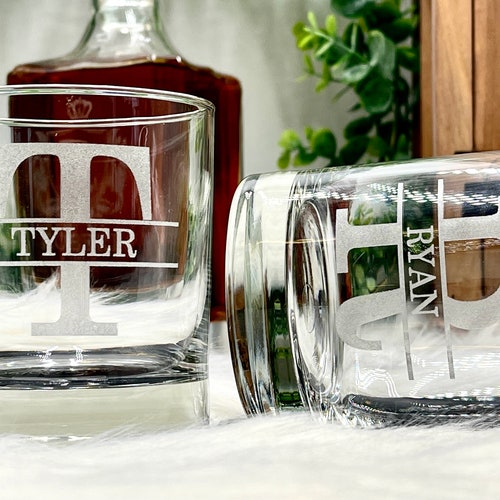 Personalized Whiskey Glasses for Groomsmen