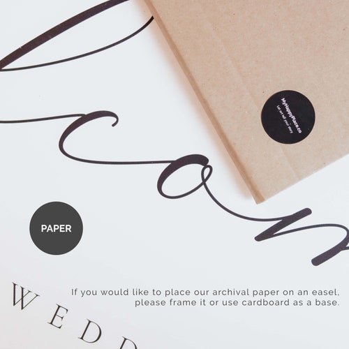 Vertical Wedding Welcome Sign – Customizable Wedding Sign