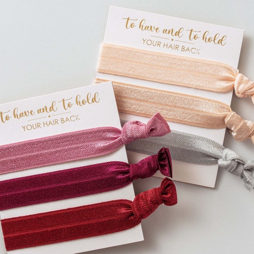Bridesmaid Hair Tie Proposal Card