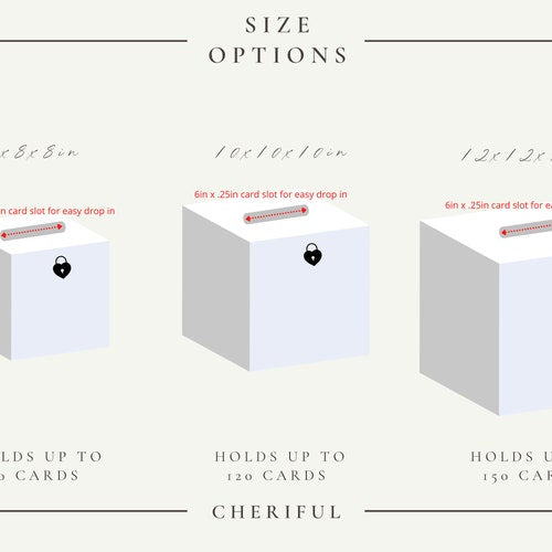 Personalized Acrylic Wedding Card Box