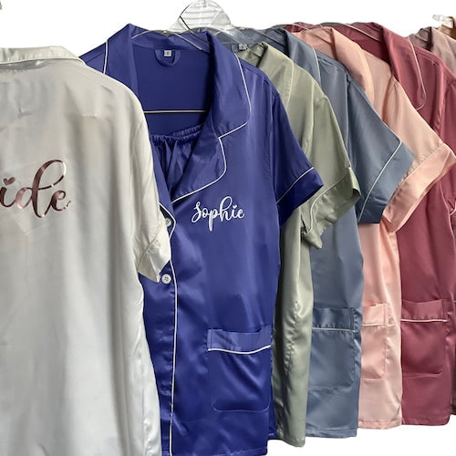 Satin Bridesmaid Pajama Set