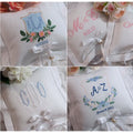 Personalized Monogrammed Ring Bearer Pillow