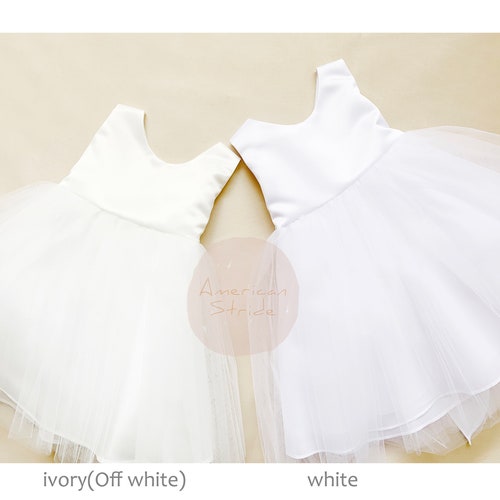 USA Made Classic 4-Layer Tulle and Satin Flower Girl Dress