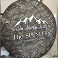 Mountain Silhouette Wedding Guest Book Alternative