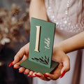 Rustic Wooden Table Numbers for Weddings – Customizable Table Décor for Garden & Greenery Weddings