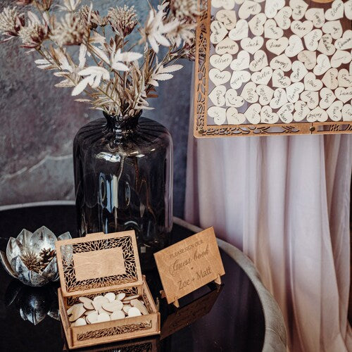 Acrylic Drop Box Wedding Guest Book Alternative