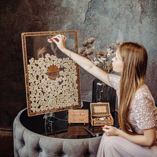Acrylic Drop Box Wedding Guest Book Alternative
