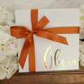 Personalized Bridesmaid Gift Box with Ribbon – 8x8x4