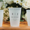 Customized Frosted Shatterproof Flex Cups – Personalized Wedding Favor