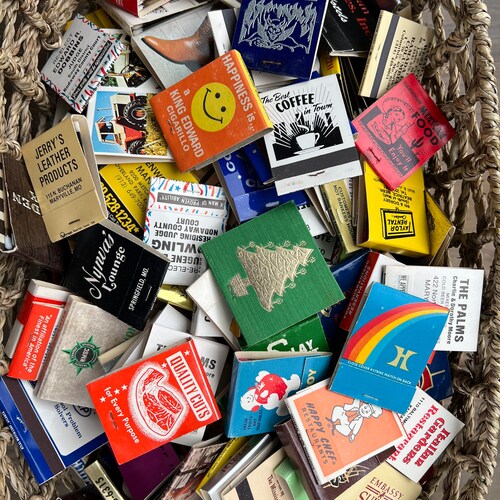 Vintage Matchbook Collection – Set of 16