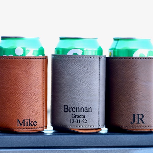 Personalized Groomsmen Can Cooler Holder