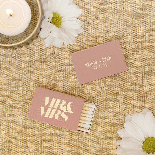 Custom MR & MRS Wedding Matchboxes