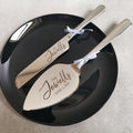 Personalized Wedding Cake Cutting Set with Gift Wrapping