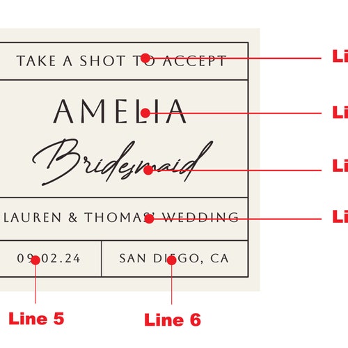Groomsmen proposal label