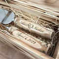 Personalized Rustic Wood Wedding Cake Knife & Server Set