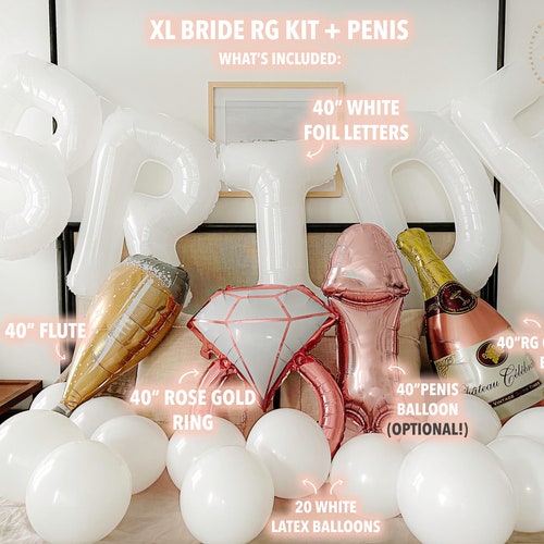 White BRIDE Balloon