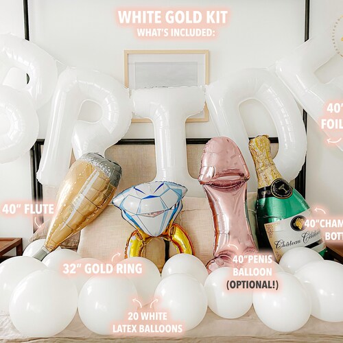 White BRIDE Balloon