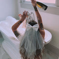 Bachelorette Party Pearl Veil with Bow