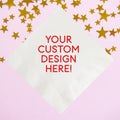 Personalized Full-Color Logo and Monogram Cocktail Napkins