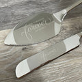 Personalized Cake Knife and Server Set