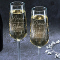 Engraved Wedding Champagne Flutes