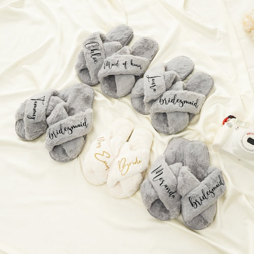 Custom Fluffy Slippers