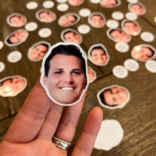 Custom Bachelorette Face Confetti & Stickers