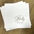 Personalized Custom Printed Napkins for Weddings and Events