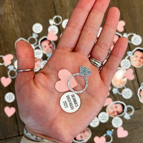Custom Bachelorette Face Confetti & Stickers