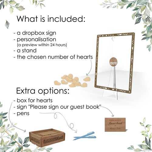 Acrylic Drop Box Wedding Guest Book Alternative