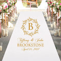 Monogrammed Wedding Aisle Runner
