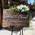 Personalized 3D Wedding Welcome Sign – Custom Wood Wedding Sign for Entrance