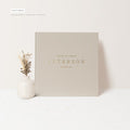 Chic Simplicity Wedding Guest Book with Foil Details