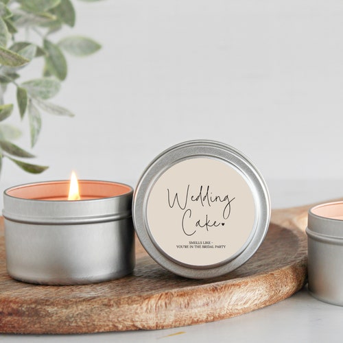 Bridal Party Proposal Candle