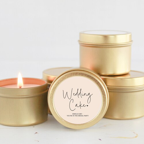 Bridal Party Proposal Candle